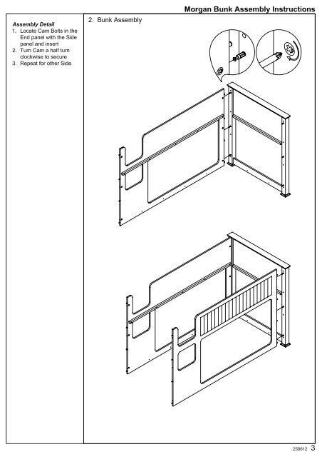 Morgan Bunk Bed Assembly Instructions Modular Furniture