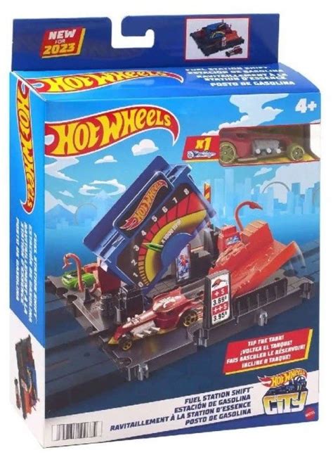 Писта Hot Wheels City exporer Бензиностанция с количка Отлична цена Ozone bg