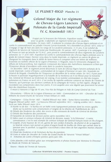 Colonnello Comandante Dei Cavalleggeri Polacchi Della Guardia Imperiale