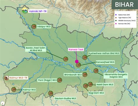 Bihar National Parks, Tiger Reserves, Wildlife Sanctuaries & Ramsar Sites