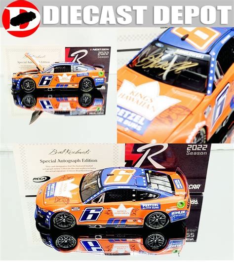 Autographed Brad Keselowski King S Hawaiian Next Gen Mustang