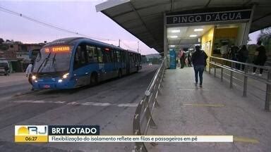 Bom Dia Rio Estação Pingo D água do BRT tem alto fluxo de passageiros