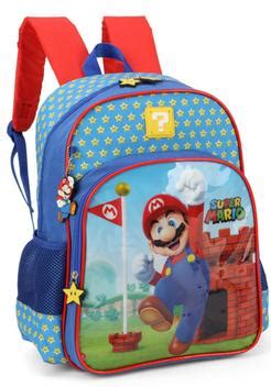 Mochila De Costas Super Mario Br S Luxcel Mochila Bolsa Escolar