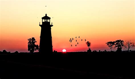 Sunset Silhouette Lighthouse - Free photo on Pixabay - Pixabay