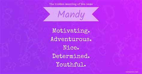 The hidden meaning of the name Mandy | Namious