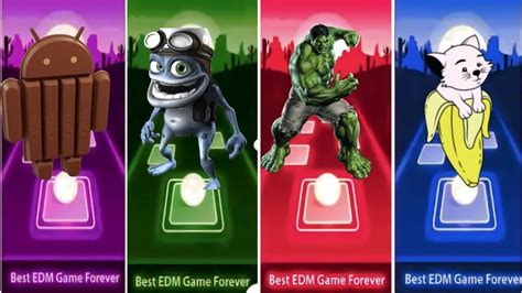 Android KitKat Challenge Crazy Frog Hulk Movie Cute Banana Cat