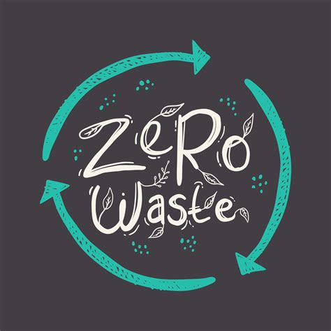 Zero waste logo. Zero waste lifestyle design concept. Doodle eco logo ...