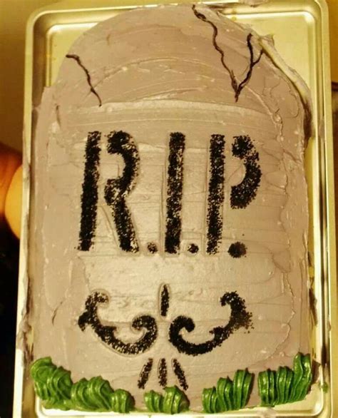 Rip Tombstone Cake Cake Food Desserts