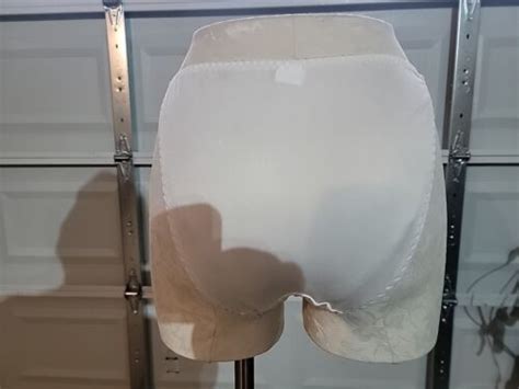 Vintage Satin String Bikini Panties Size Medium White