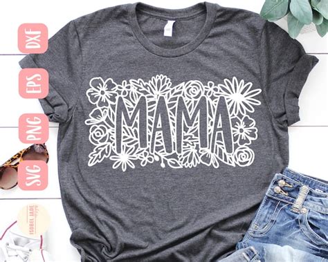 Mama SVG Design Flower Mama SVG File for Cricut Mom Floral - Etsy