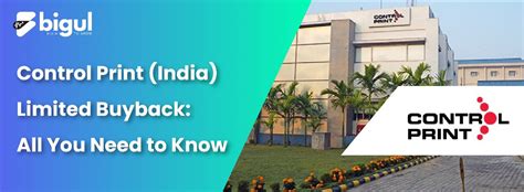 Control Print India Limited Buyback All You Need To Know