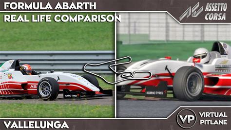 Assetto Corsa X Real Life Formula Abarth Vallelunga Youtube