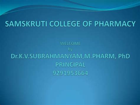 Samskruti college of pharmacy.ppt