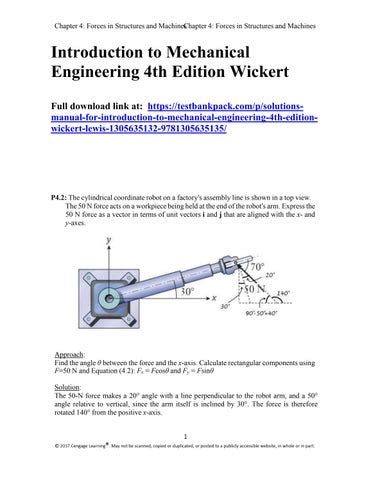 Introduction To Mechanical Engineering Rd Edition Wickert Solutions