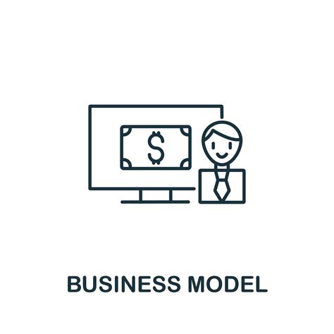 Business Model Icon From Industry 40 Collection Simple Line Element