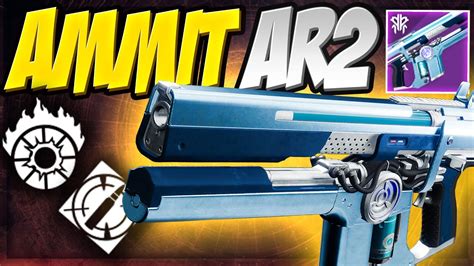 Ammit Ar New Solar Auto Rifle Destiny Season Of Plunder Pve God