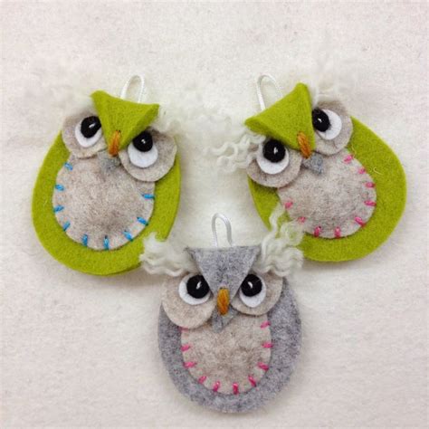 Mirjami Design Felt Crafts Felt Owls Felt Ornaments