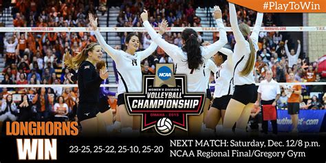 Texas Volleyball on Twitter: "TEXAS WINS!!! 10-STRAIGHT REGIONAL FINALS #PlayToWin #Elite8 https ...