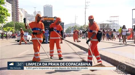 Comlurb Recolhe Mais De Toneladas De Lixo Da Praia De Copacabana