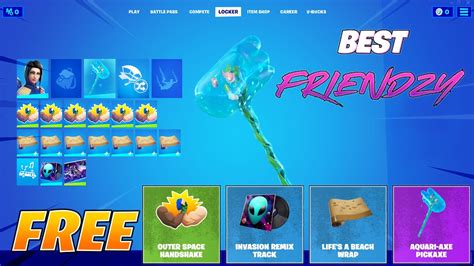 Fortnite Best Friendzy Event Free Rewards Aquari Axe Life S A Beach