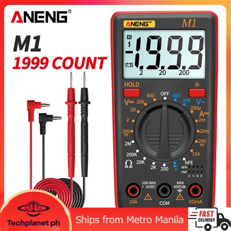 Aneng M Handheld Digital Multimeter Tester Lcd Backlight W Free V