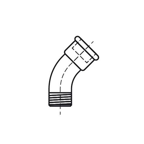 Fig 40 Bogen 45 Verzinkt 1 2 RaccorderieMetalliche 13040015