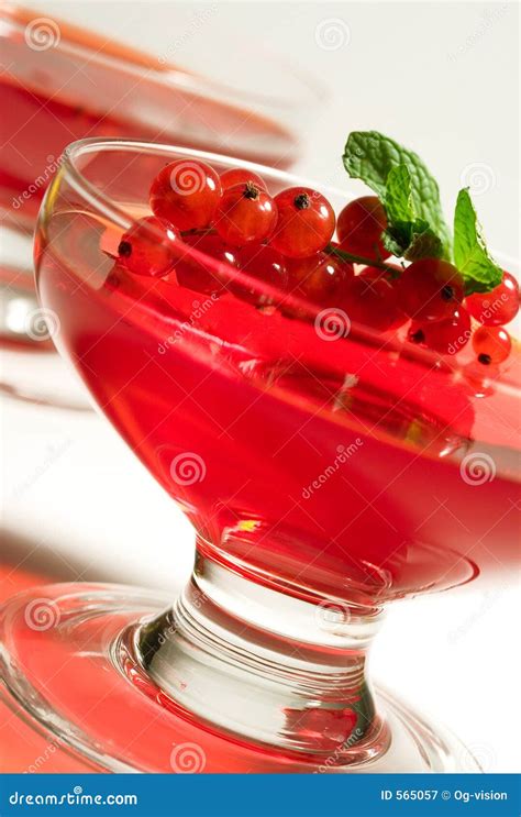 Fruit Jelly Stock Image Image Of Fruit Leaf Glass Jell 565057