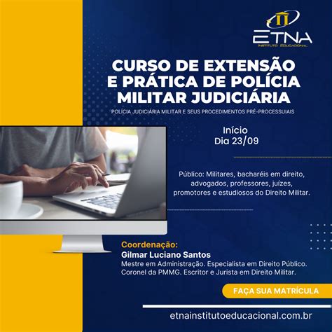 Lançamento Do Curso De Extensão Em Práticas De Polícia Militar Judiciária