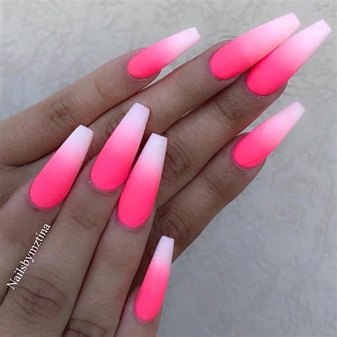 Hot Pink Coffin Nail Designs Design Talk