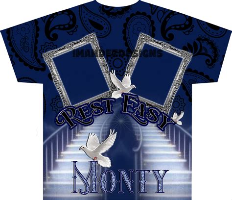 Rest In Peace Template Memorial T Shirt Template In Loving Memory