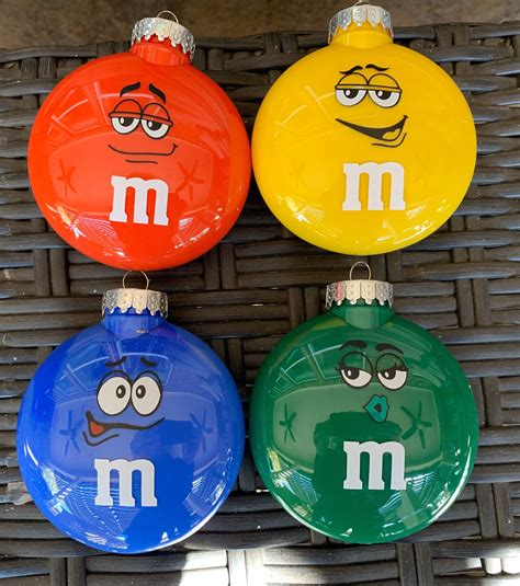 M and M M & M Christmas Ornaments. One ornament plus free | Etsy