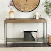 Litton Lane In Gray Extra Large Rectangle Metal Shelf Console