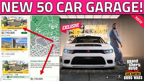 NEW 50 Car Garage Release Date In GTA 5 Online Most EXPENSIVE Eclipse