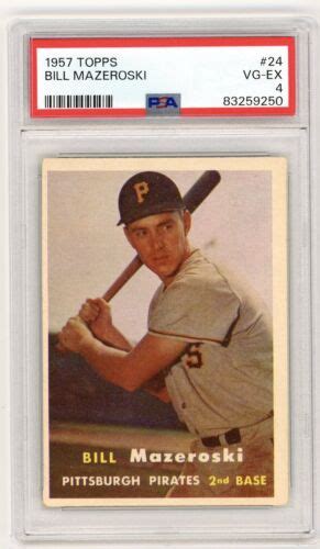 Topps Baseball Bill Mazeroski Psa Vg Ex Pittsburgh Pirat S