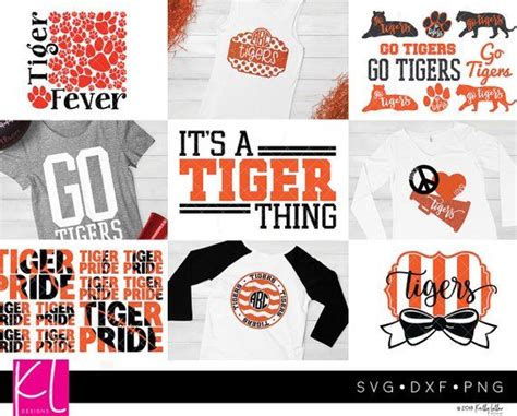 Tigers Svg Bundle With 28 Designs For Tiger School Spirit Shirts School Spirit Shirts School