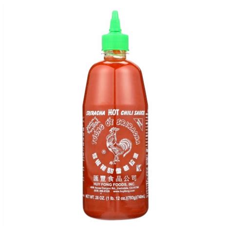 Huy Fong Hot Chili Sauce Sriracha Case Of 12 28 Oz Case Of 12