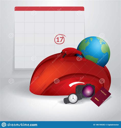 Passports Luggages Tickets And Compass On World Map 3d Illustration