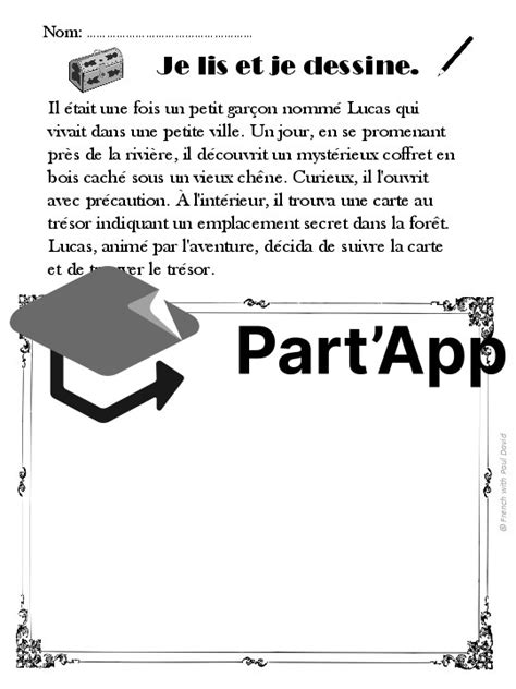 Part App Je Lis Et Je Dessine 2 Textes