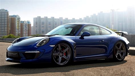 Wallpaper Porsche 911 Carrera Blue Side View Hd Widescreen High
