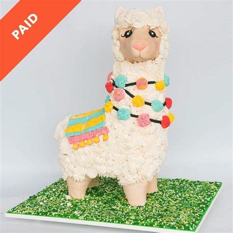 No Prob Llama Cake Tutorial Cake Tutorial Sculpted Cakes Cake