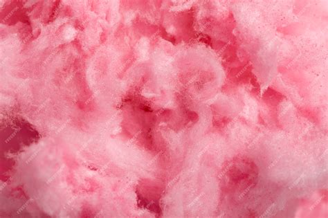 Premium Photo Top View Of Pink Cotton Candy