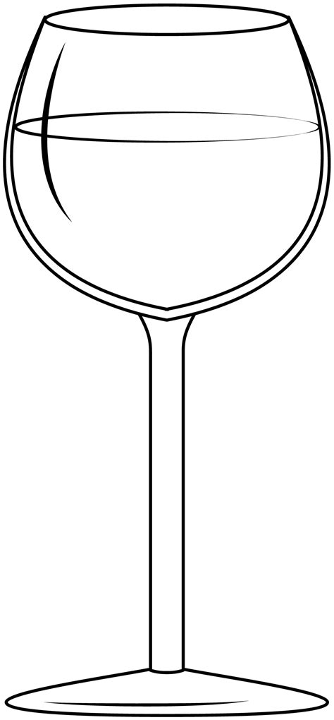 Wine Glass Outline