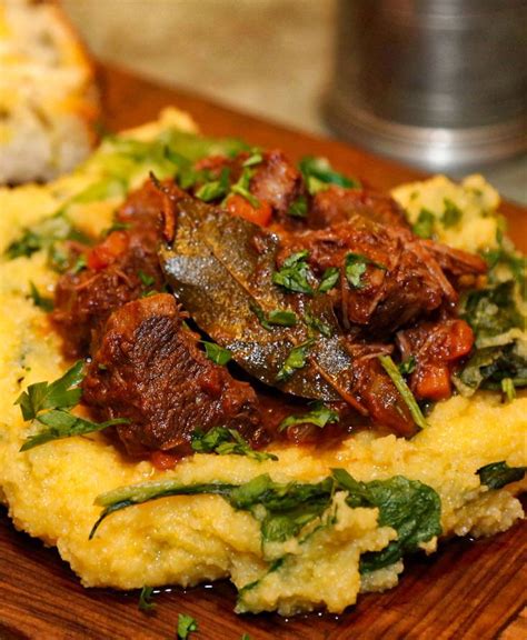 Beef Stew Over Polenta Usa