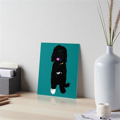 Portuguese Water Dog Design In Teal Pet Pop Art Animal Pop Art