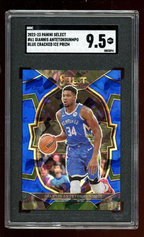 Giannis Antetokounmpo Select Prizms Blue Cracked Ice Sgc