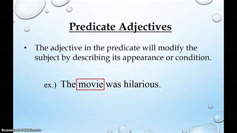 Predicate Adjective Definition And Examples