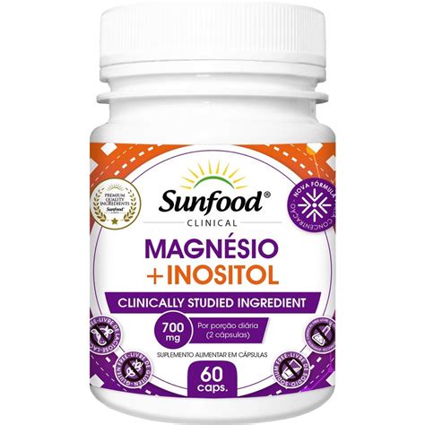 Magn Sio Inositol Mg C Psulas Sunfood Clinical Em Promo O Na