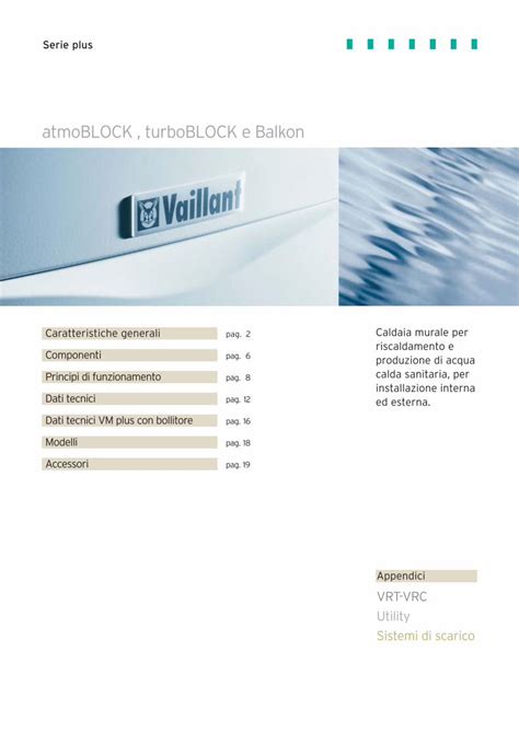 PDF AtmoBLOCK TurboBLOCK E Balkon Serie Plus Caldaia Murale