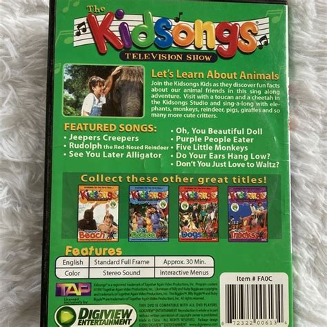 Kidsongs Media Kidsongs Dvd Lets Learn About Animals Poshmark