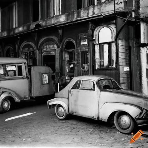 Officina Ricambi Auto E Camion Nella Periferia Di Torino Negli Anni 50